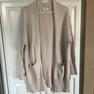 Carly Jean knit cardigan in light tan- M/L